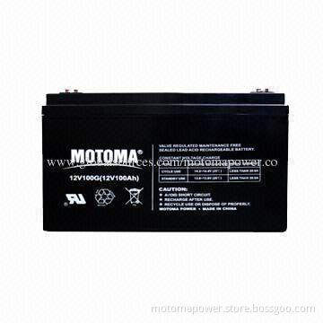 12V/100Ah Valve Regulated Lead-acid Gel Battery